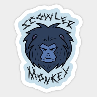 Scowler Monkey Sticker